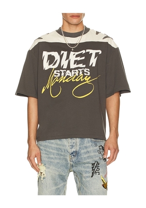 Diet Starts Monday Yoke Tee in Black. Size M. Also in S.