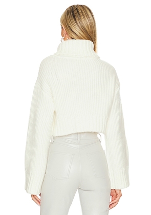 Lovers and Friends Feya Cropped Pullover in Ivory. Size S. Also in L.