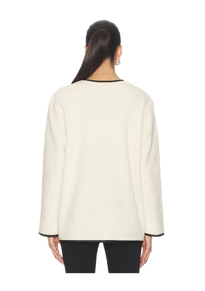 DONNI. The Polar Fleece Jacket in Cream. Size M. Also in XS, S, L.