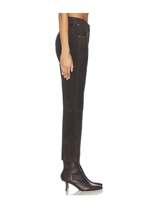 Citizens of Humanity Winslow Suede Low Rise Boyfriend in Chocolate. Size 27. Also in 28, 29.