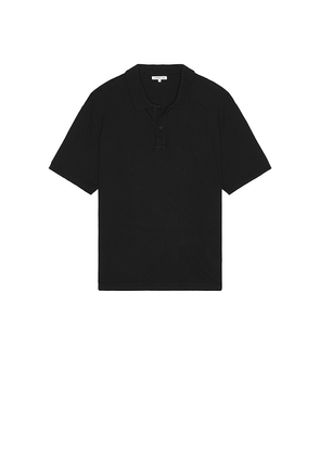 COTTON CITIZEN Lennon Polo Tee in Black. Size S. Also in XL/1X.