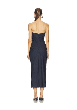 Cinq a Sept Denim Adira Dress in Blue. Size 00. Also in 0.