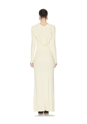 Aya Muse Elowen Maxi Dress in Cream. Size XS. Also in XXS, S.