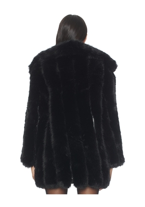 ELLIATT Lux Faux Fur Jacket in Black. Size S. Also in M.