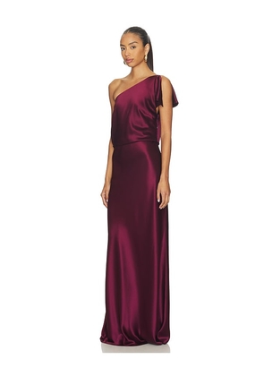 EAVES Svann Gown in Burgundy. Size XS. Also in XL, XXS.