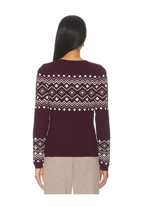 Alp N Rock Yvette II Henley Sweater in Burgundy. Size M. Also in XS, S.