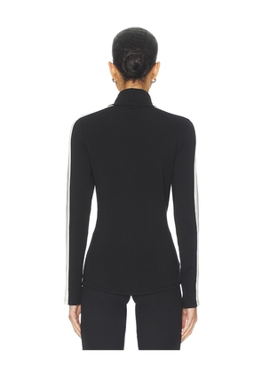 Alp N Rock Apres All Day Mockneck Sweater in Black & White. Size S. Also in XS, M.