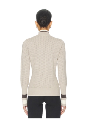 Alp N Rock Holly Mock Neck Sweater in Taupe. Size M. Also in S, L.
