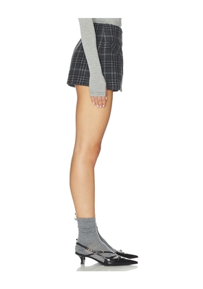 Aniye By Valentina Mini Skort in Charcoal. Size M. Also in XS, S, L.