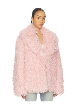 Aniye By Poison Faux Fur Jacket in Pink. Size M. Also in S.