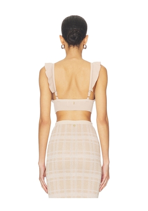 Bananhot Petra Crop Top in Neutral. Size XS/S. Also in M/L, XL.