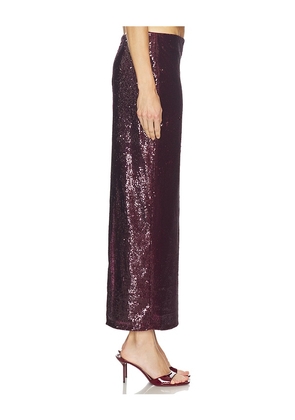 Camila Coelho Noella Skirt in Burgundy. Size M. Also in XXS, XS, S.