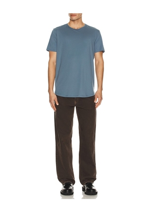 Cuts AO Curve Hem Tee in Blue. Size M. Also in S, L, XXL/2X.