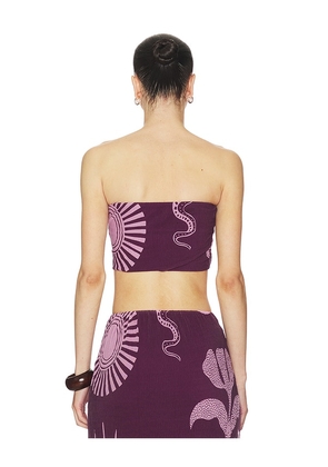 Cala de la Cruz Odessa Top in Purple. Size M. Also in S, XS, L, XL.