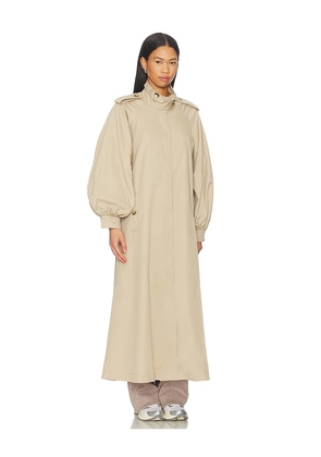 Bardot Isler Longline Trench Coat in Neutral. Size M. Also in L.