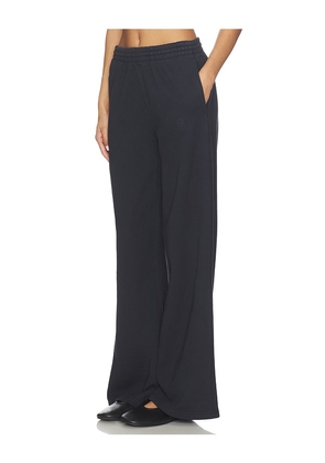 ANINE BING Kacey Sweatpant Monogram in Black. Size M. Also in S.