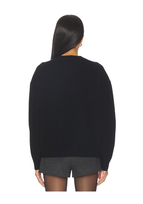 ANINE BING Lee Crew Sweater in Black. Size M. Also in S, L.