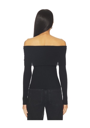ANINE BING Kira Sweater in Black. Size M. Also in XS, S, L.