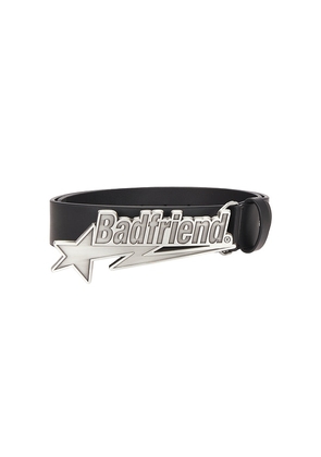 Badfriend Star Logo Belt in Black. Size S/M. Also in L/XL.