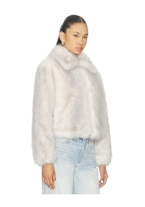 Adrienne Landau Katrina Jacket in Ivory. Size M. Also in S, L.