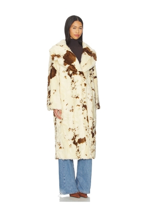 Adrienne Landau Catherine Coat in Cream. Size M. Also in S.