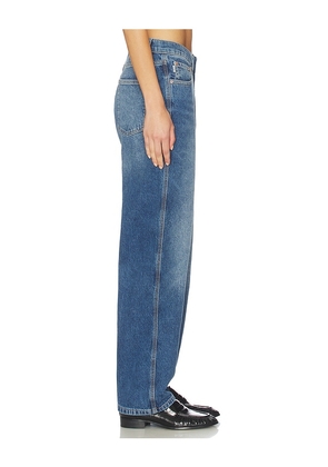 DL1961 Kendell Contoured Tapered Straight Jeans in Blue. Size 24. Also in 23, 25, 26, 28, 30, 31.