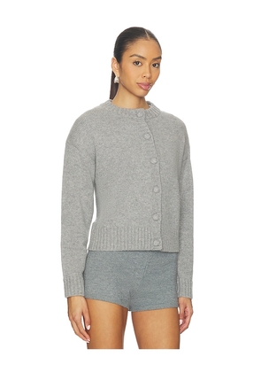 AEXAE Cashmere Cable Padded Cardigan in Grey. Size M. Also in XS.