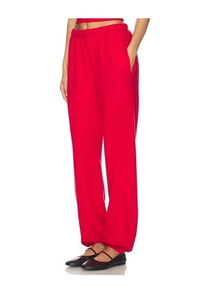 Eterne Boyfriend Pocket Sweatpant in Red. Size M. Also in L, XL.