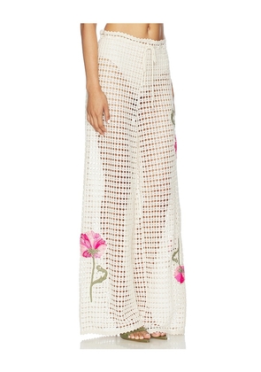 Agua Bendita x REVOLVE Roots Pasha Pant in Cream. Size M. Also in S, L.