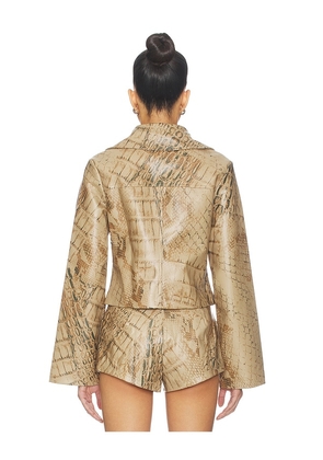 BY.DYLN Gisella Jacket in Beige. Size M. Also in XS, S.
