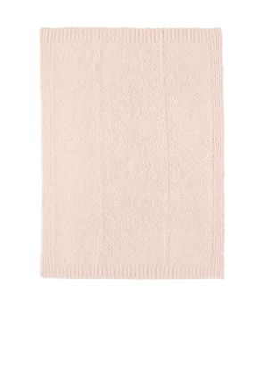 Barefoot Dreams Kids Cozychic Stroller Blanket in Pink.