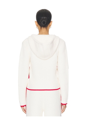 Casablanca Waffle Hoodie in White. Size M. Also in XS, S.