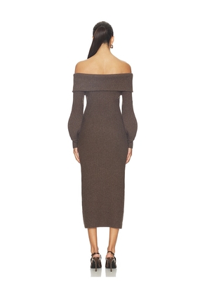 ASTR the Label Tilde Sweater Dress in Brown. Size M. Also in L, S, XL, XS.