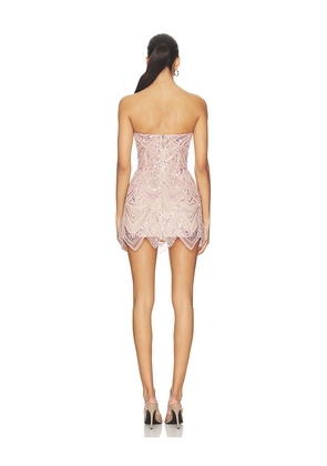 Bronx and Banco Giselle Mini Dress in Blush. Size XS. Also in S, M, L, XL.