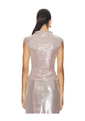 Elodie the Label Sabrina Sequin Top in Lavender. Size S. Also in M.
