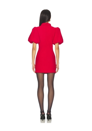 ELLIATT June Puff Sleeve Mini Dress in Red. Size M. Also in S, XS.