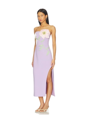 ELLIATT Hope Midi Dress in Lavender. Size L. Also in S, XS, M, XL.
