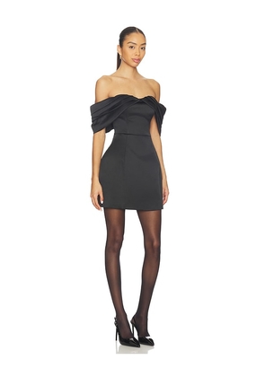 ELLIATT Hope Tulip Mini Dress in Black. Size L. Also in S, XS, M.