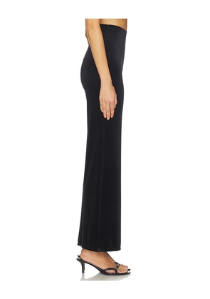 Commando Velvet Wide Leg Pant in Black. Size M. Also in XS, S, L, XL.