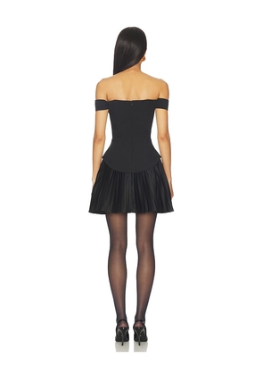 ELLIATT Elva Off The Shoulder Mini Dress in Black. Size L. Also in S, XS, M.