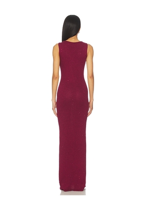 ASTA RESORT Natalia Dress in Burgundy. Size M. Also in S, XS.