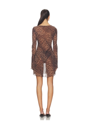 Bella Venice The Britain Dress in Brown. Size L. Also in S, XS.