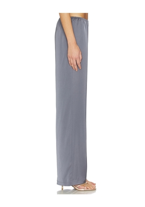 ALL THE WAYS Joelle Satin Pant in Grey. Size M. Also in XS, XXS, S, L, XL.