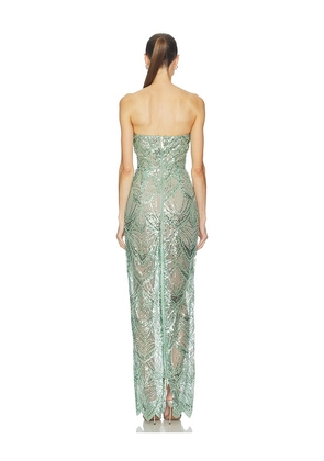 Bronx and Banco Giselle Maxi Dress in Sage. Size XS. Also in L, M, S, XL.