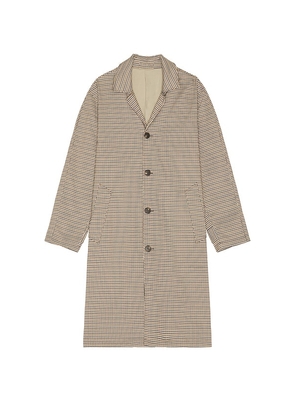 Bound Check Mac Jacket in Grey. Size M. Also in L, S.