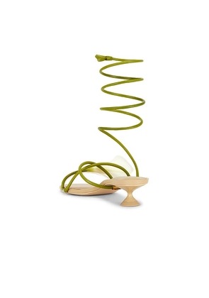 Cult Gaia Claire Sandal in Green,White. Size 36.5. Also in 36.