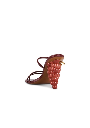 Cult Gaia Grape Sandal in Red. Size 36.5. Also in 37, 37.5, 40.