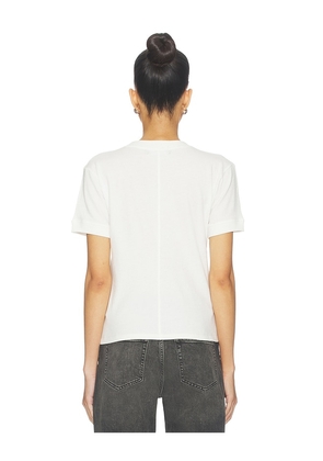 EB Denim Henry V Neck Tee in White. Size S. Also in XL.