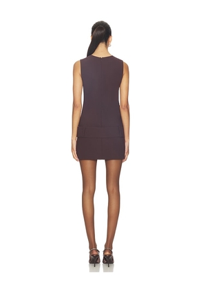 Amanda Uprichard Alistair Romper in Brown. Size M. Also in L, S, XL, XS.