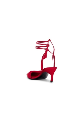 THE ATTICO Diane 55mm Slingback Heel in Red. Size 36.5. Also in 36, 38.5, 39, 39.5.